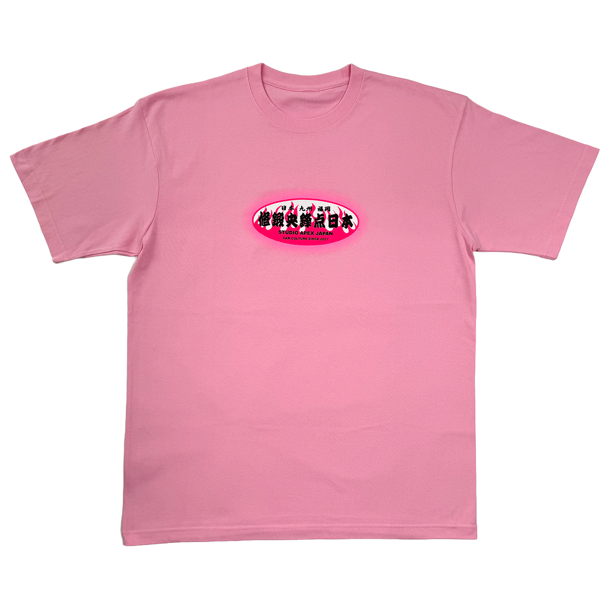 FLAME TEAM TEE (PINK) – Studio Apex Japan FLAME TEAM TEE (PINK) – Studio Apex Japan