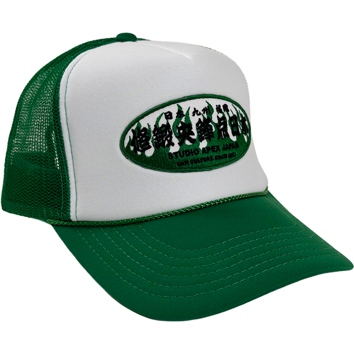 FLAME TEAM TRUCKER HAT (GREEN)
