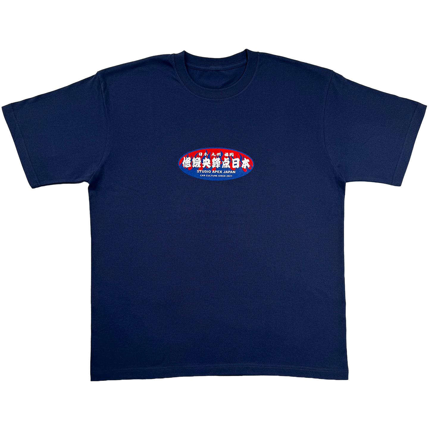 FLAME TEAM TEE (NAVY)